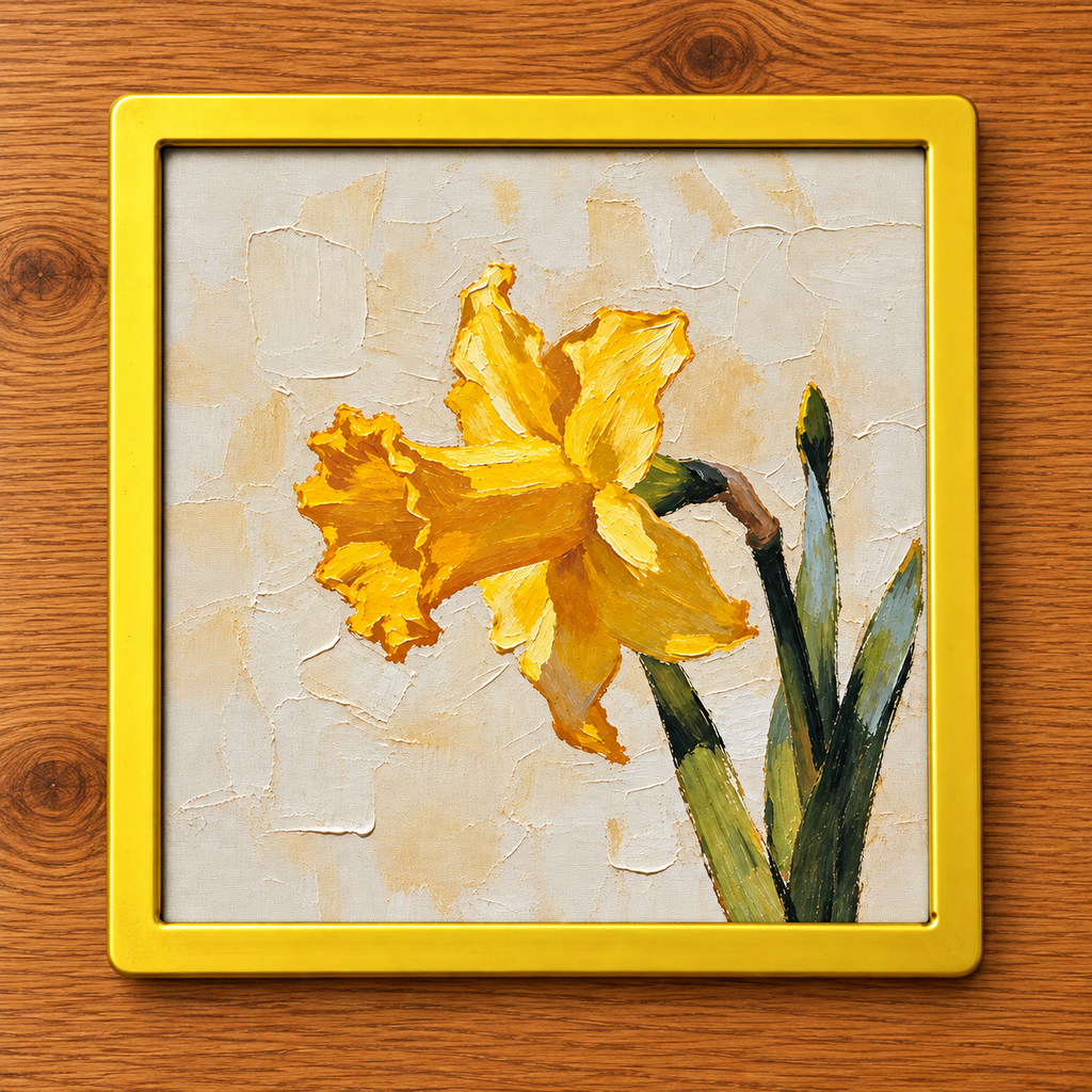 Daffodil | Spring Flower Art Print | Floral Wall Art