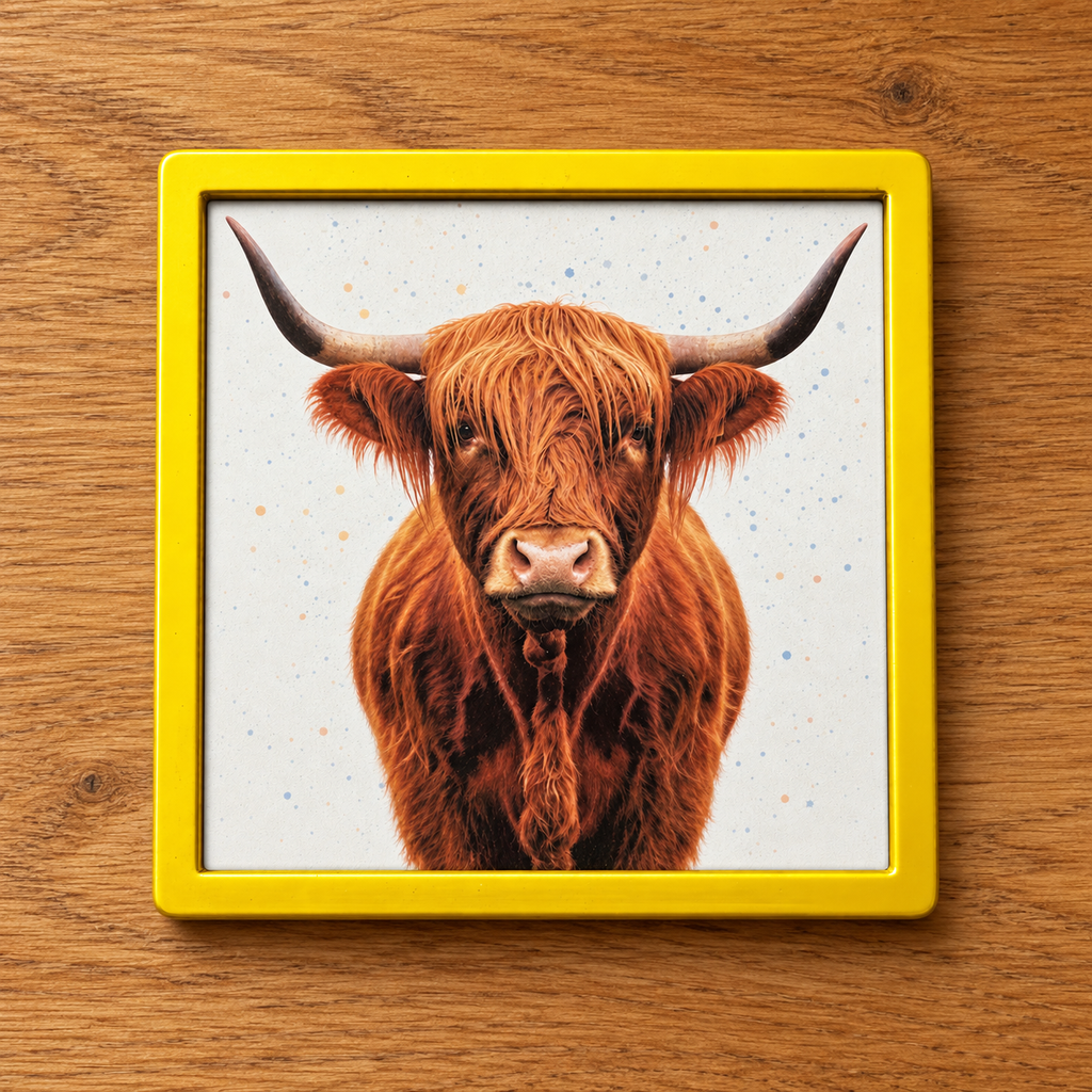 Highland Cow | Scottish Wildlife Art Print | Animal Wall Art