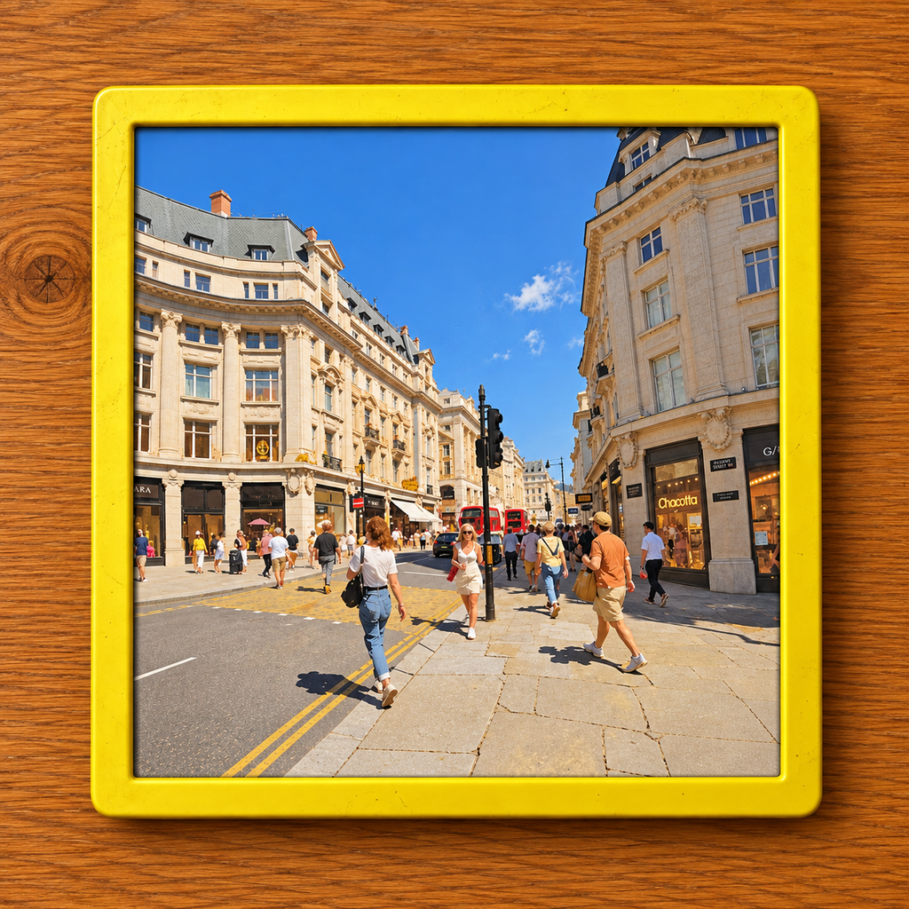 Oxford Street In Summer | London Art Print | Wall Art for Home