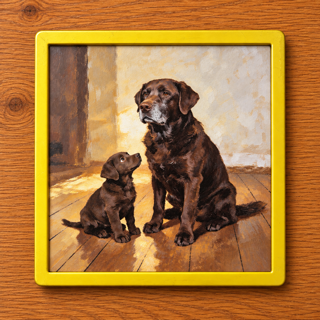 Has It Been Five Minutes Yet | Humorous Dog Art Print | Pet Wall Art
