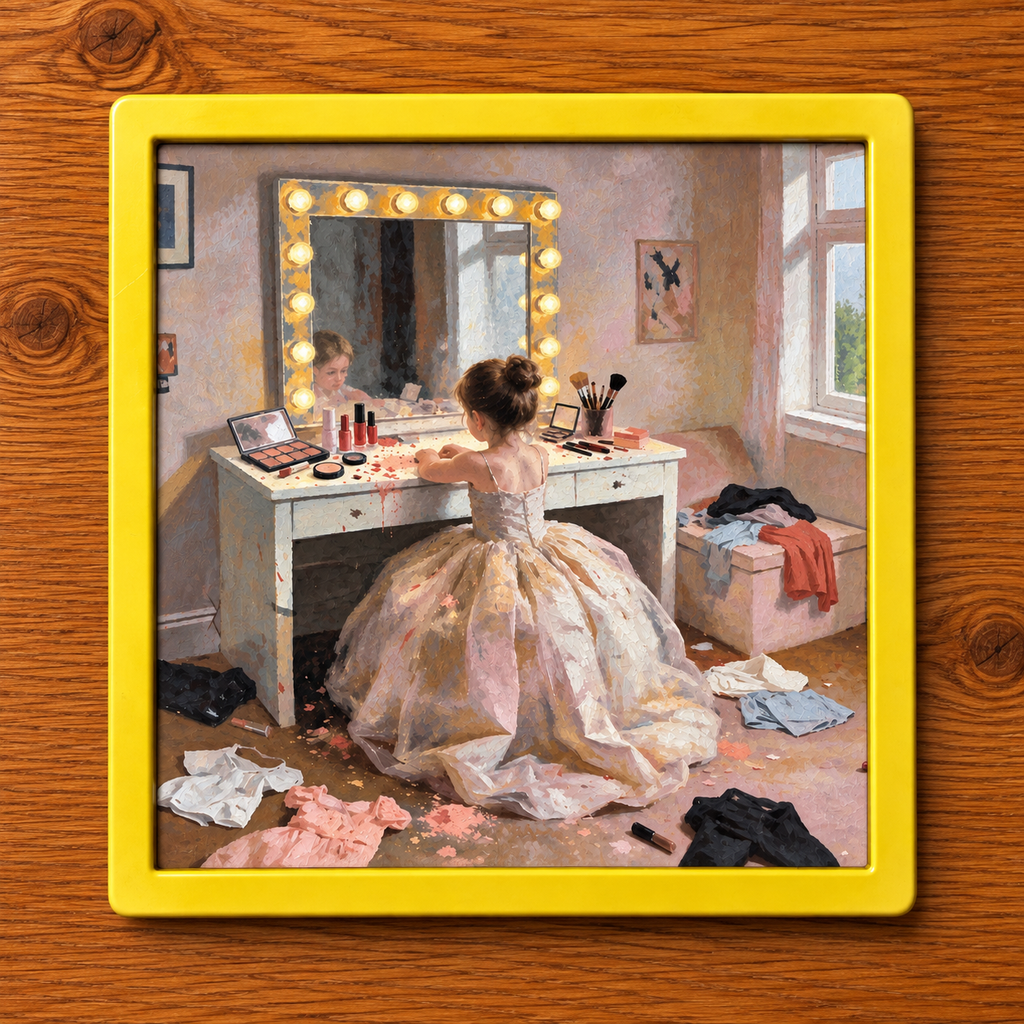 Just Like Mummy | Family Art Print | Children's Wall Art