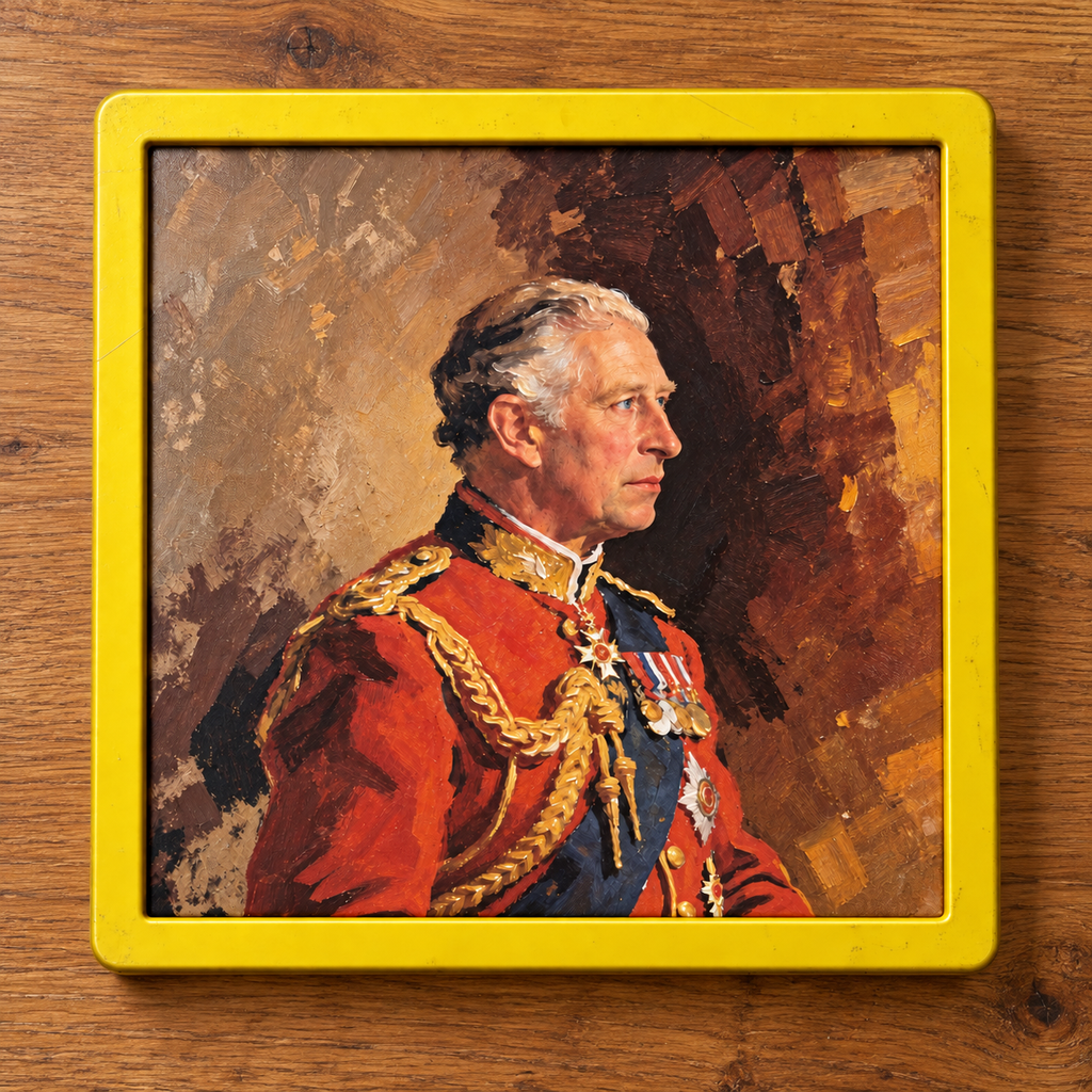 Charles | Royal Portrait Art Print | British Wall Art