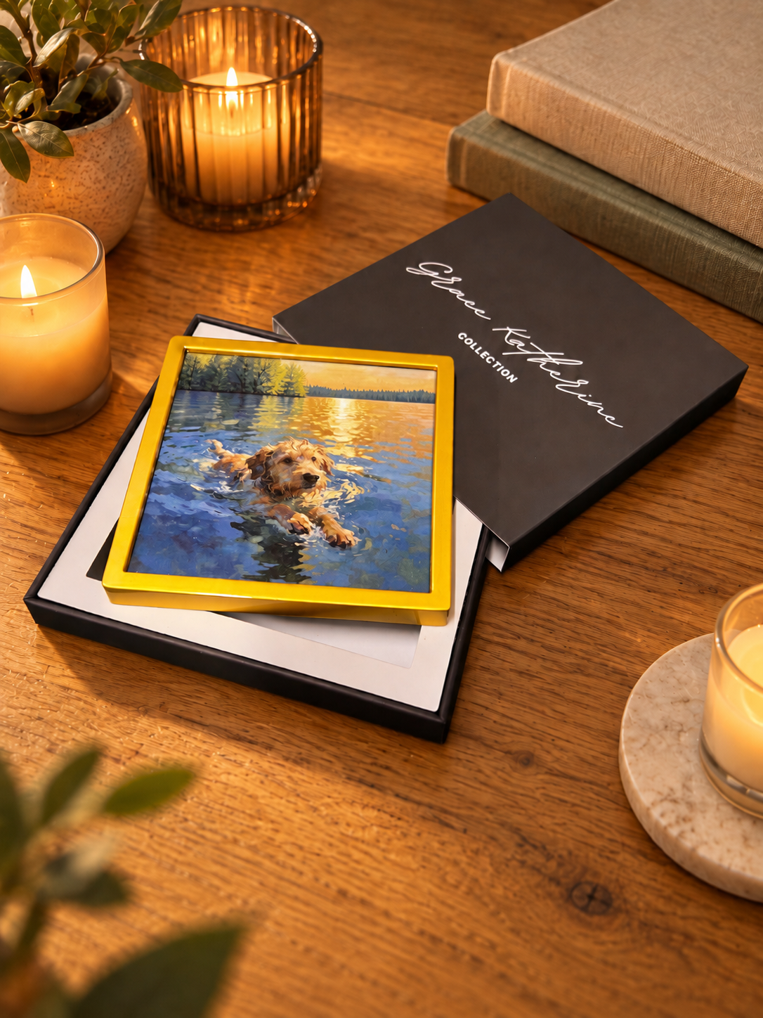 Just Keep Swimming | Dog Art Print | Pet Wall Art for Home