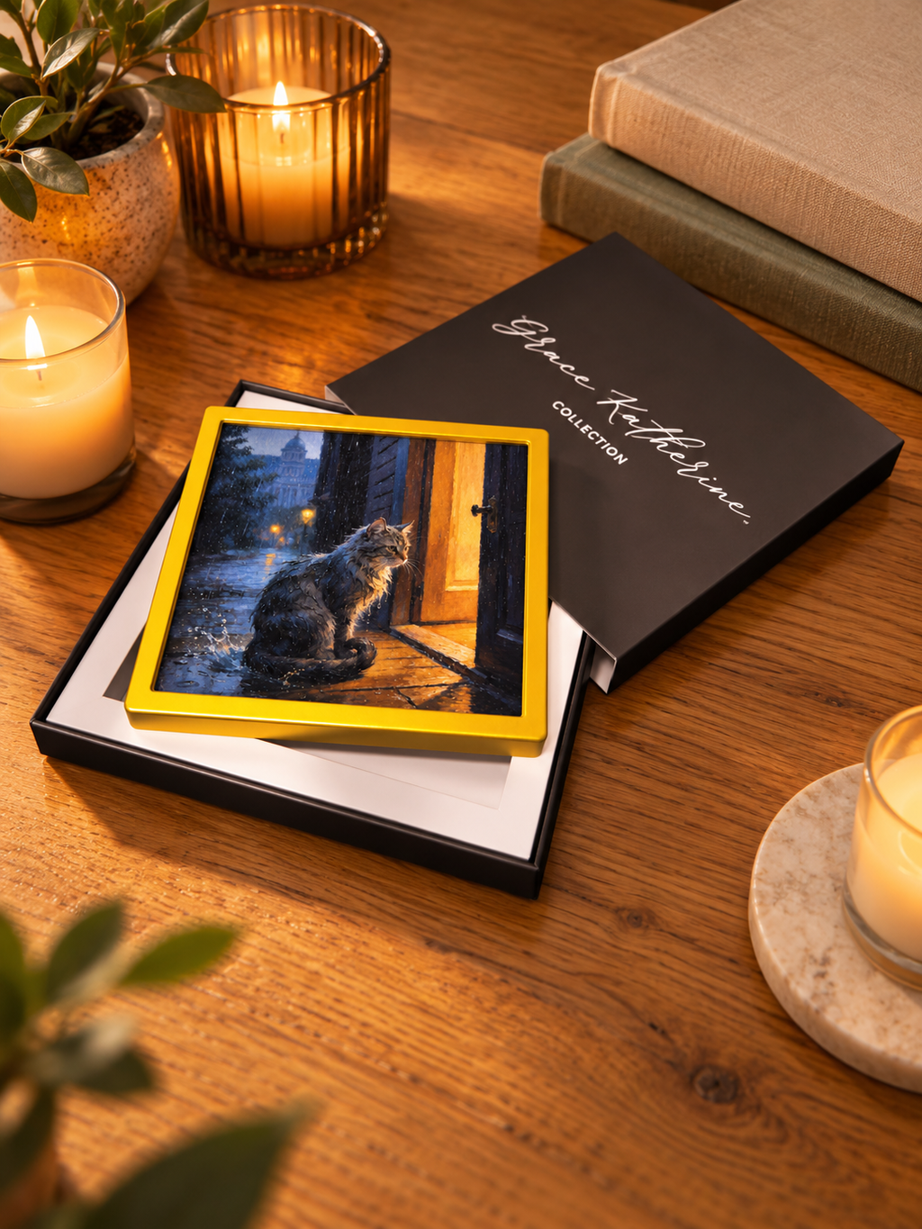 Welcome Home | Cat Art Print | Pet Wall Art for Home