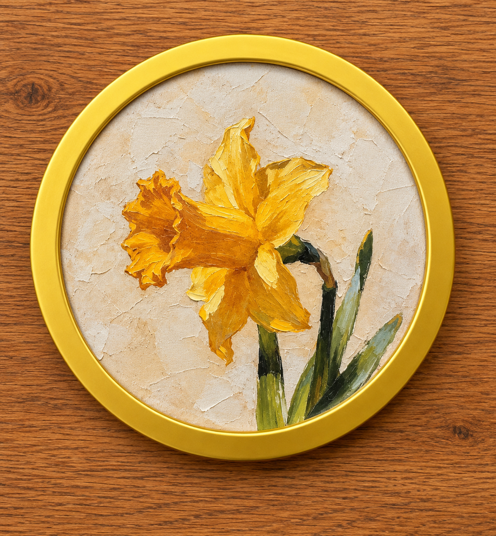 Daffodil | Spring Flower Art Print | Floral Wall Art