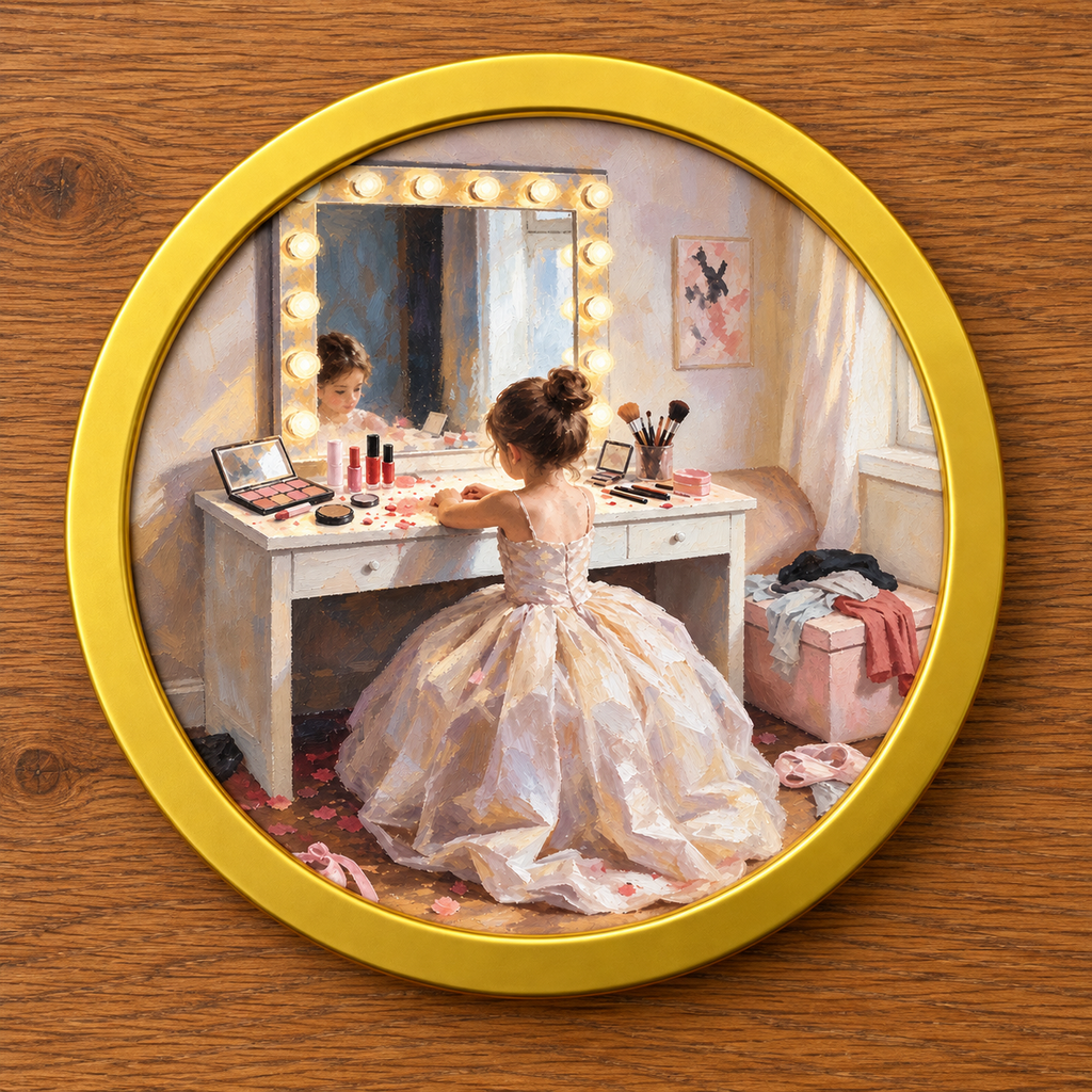 Just Like Mummy | Family Art Print | Children's Wall Art