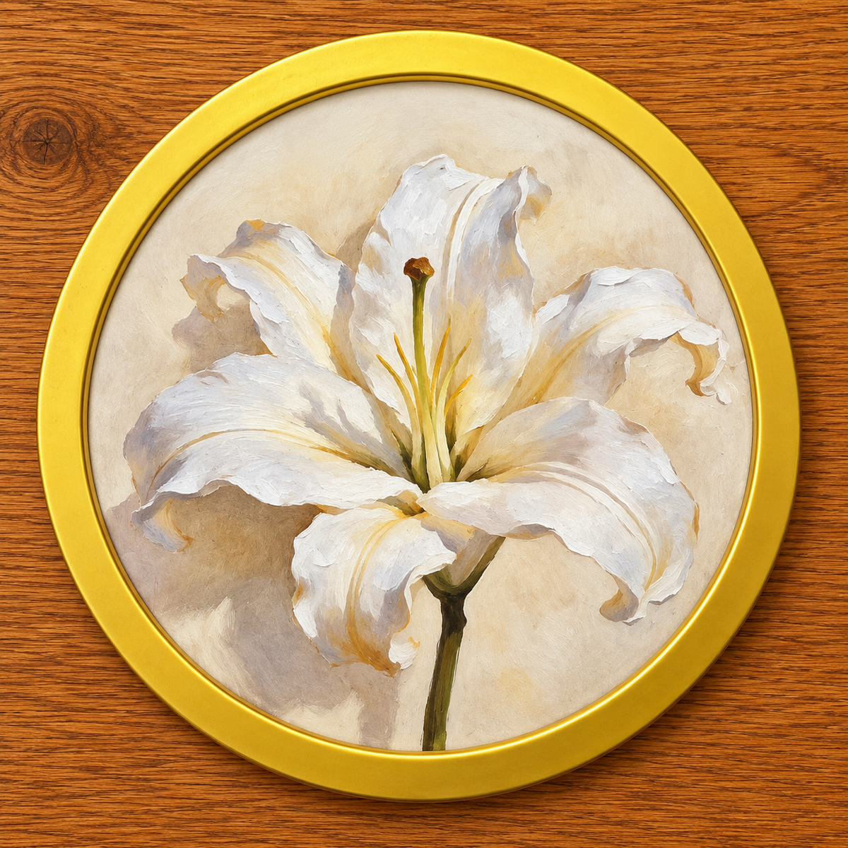Lily | White Flower Art Print | Floral Wall Art for Home