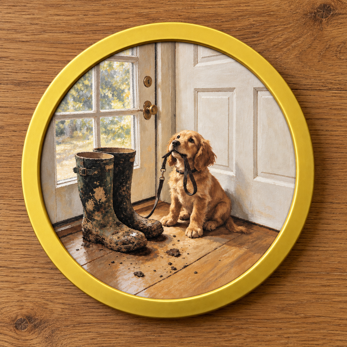 Again | Humorous Dog Art Print | Pet Wall Art for Home