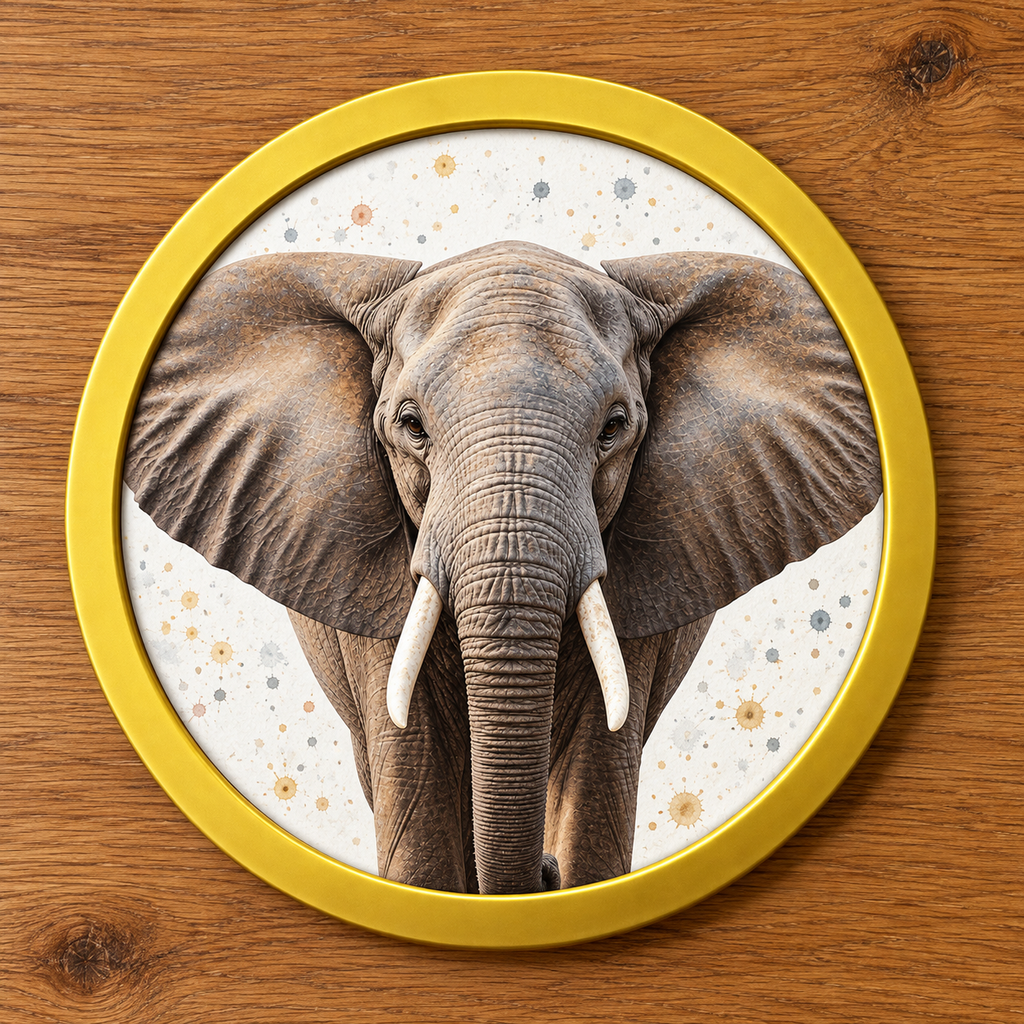 Elephant | Wildlife Art Print | Animal Wall Art
